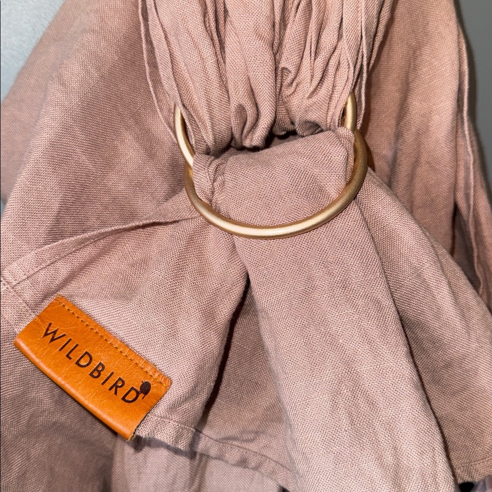 WildBird Pink Ring Sling with Gold Rings